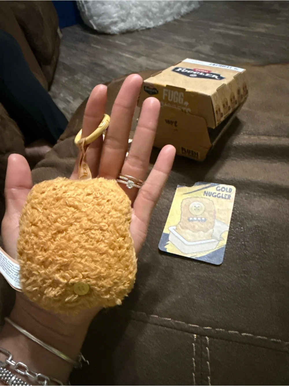 Fuggler Gold Nuggler Plush Keychain - Brown by Fuggler